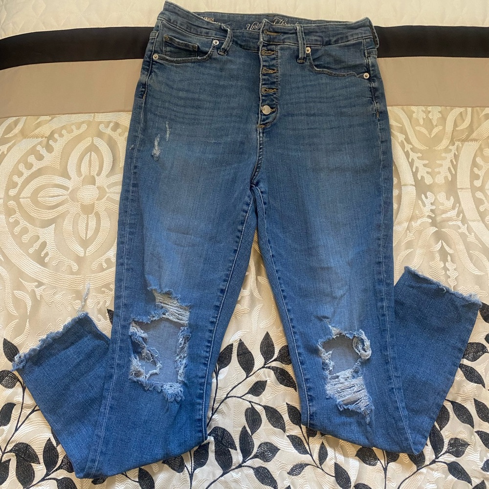 Universal Thread Ripped Skinny Jeans - Blue